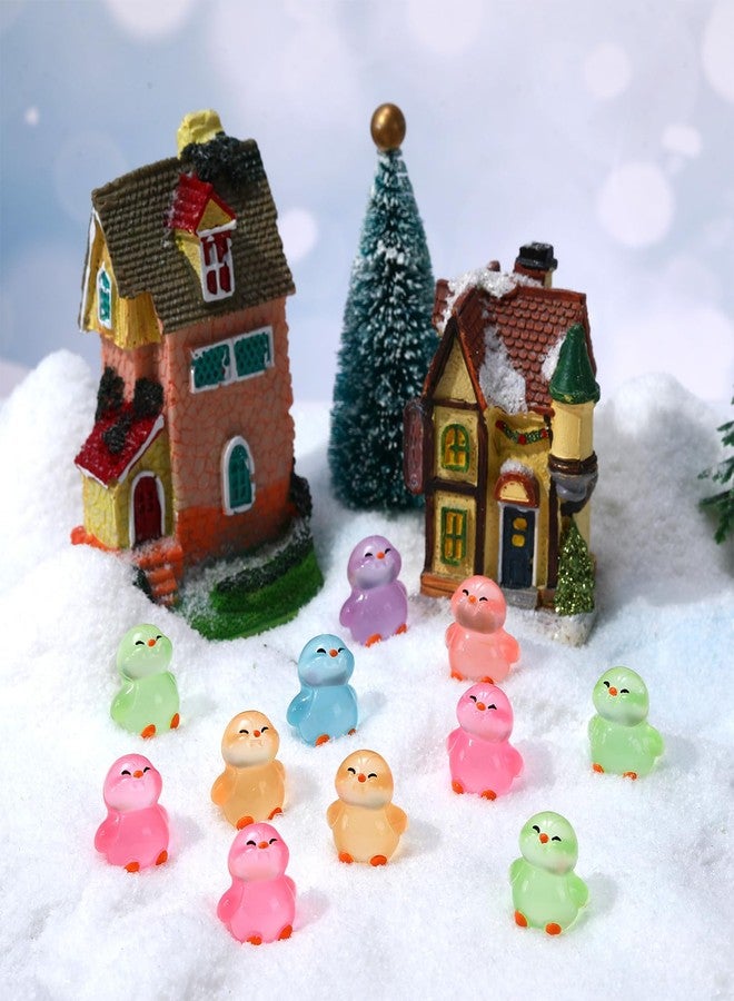 GGSTDDUP 30 Pcs Mini Penguin Figurines Luminous Mini Resin Animals 6 Colors Tiny Resin Penguins Miniature Figurines for Garden Dollhouse Aquarium Landscape Tabletop Yard Lawn Patio Potted Decor - Image 4